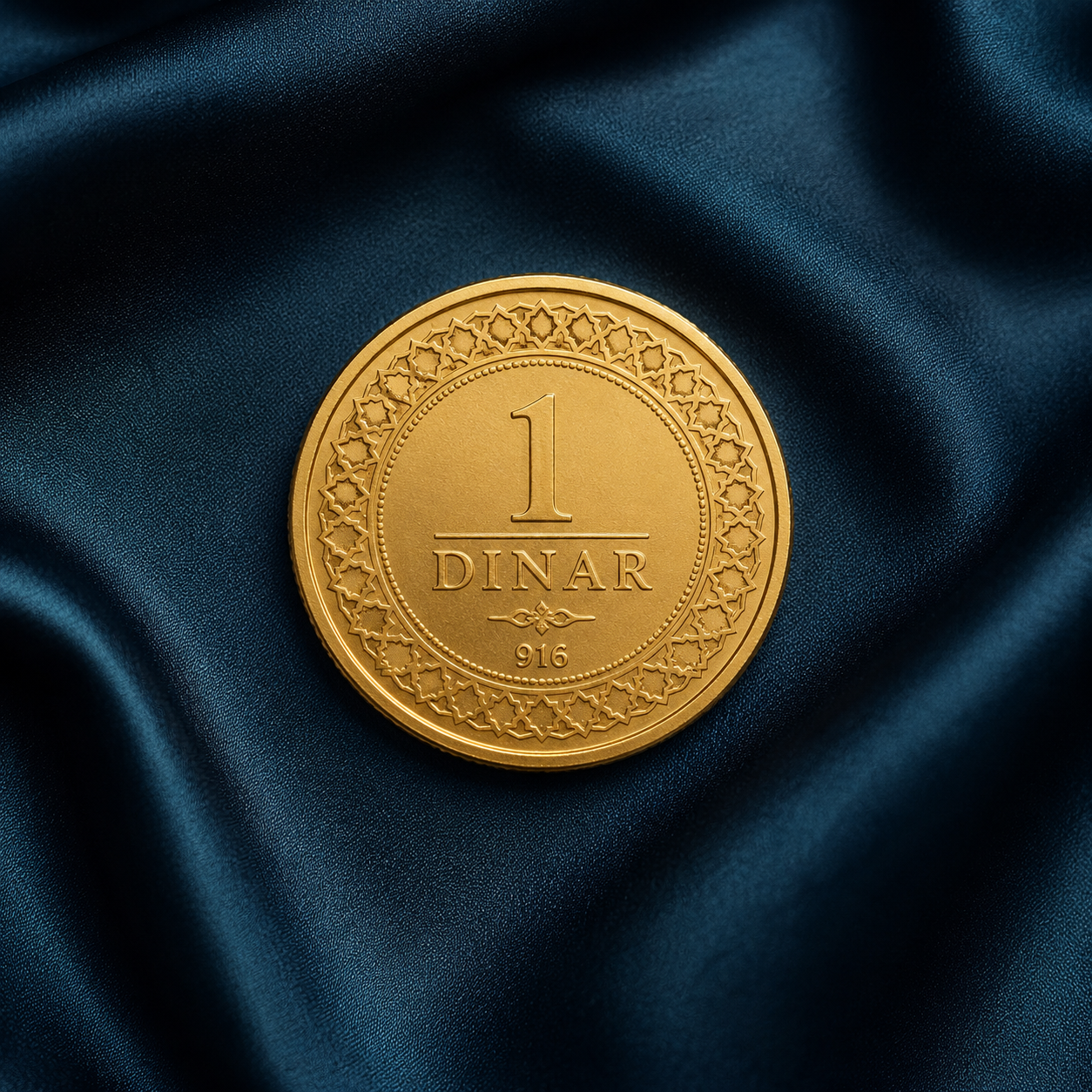 1 Dinar Gold Coin 916